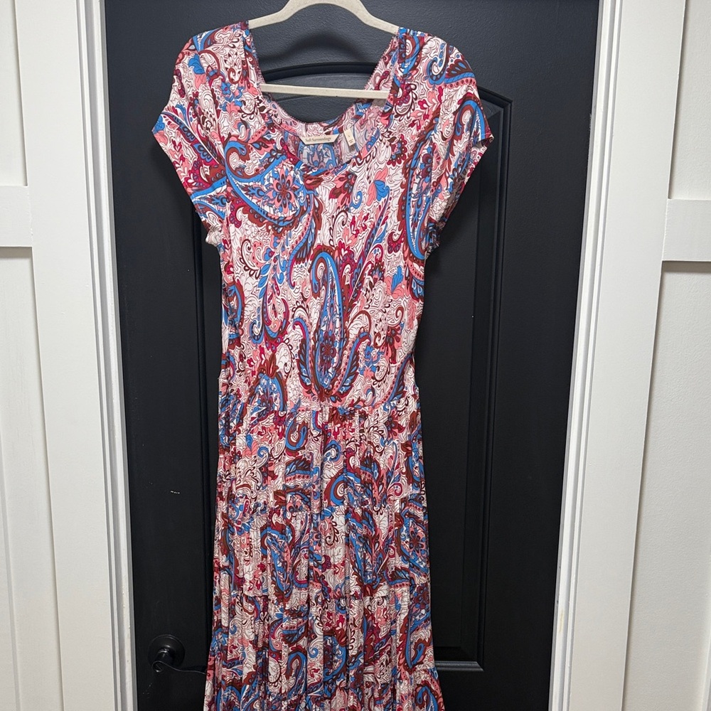 Soft Surroundings Women's Dress in Paisley Print, Size L
